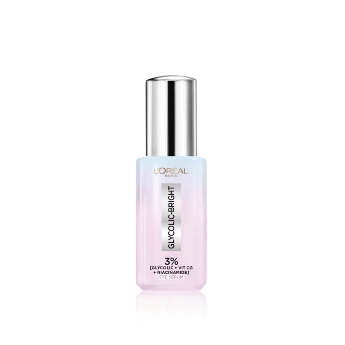 L'Oréal Paris Glycolic [3% Glycolic Acid + Vitamin CG + Niacinamide] Eye Serum For Dark circles, Brighten Eyes