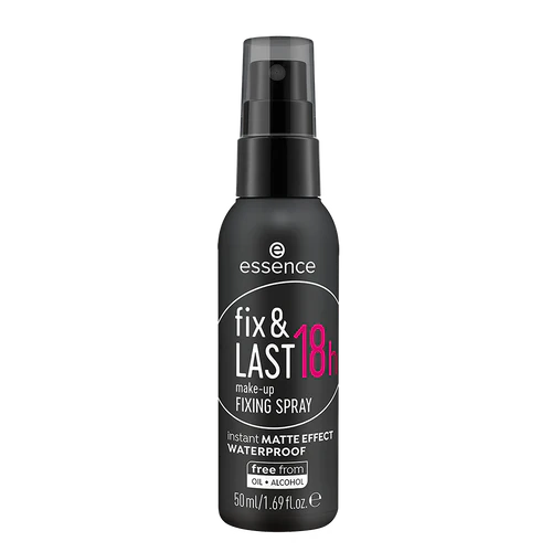 Essence fix and LAST 18h make-up fixing spray