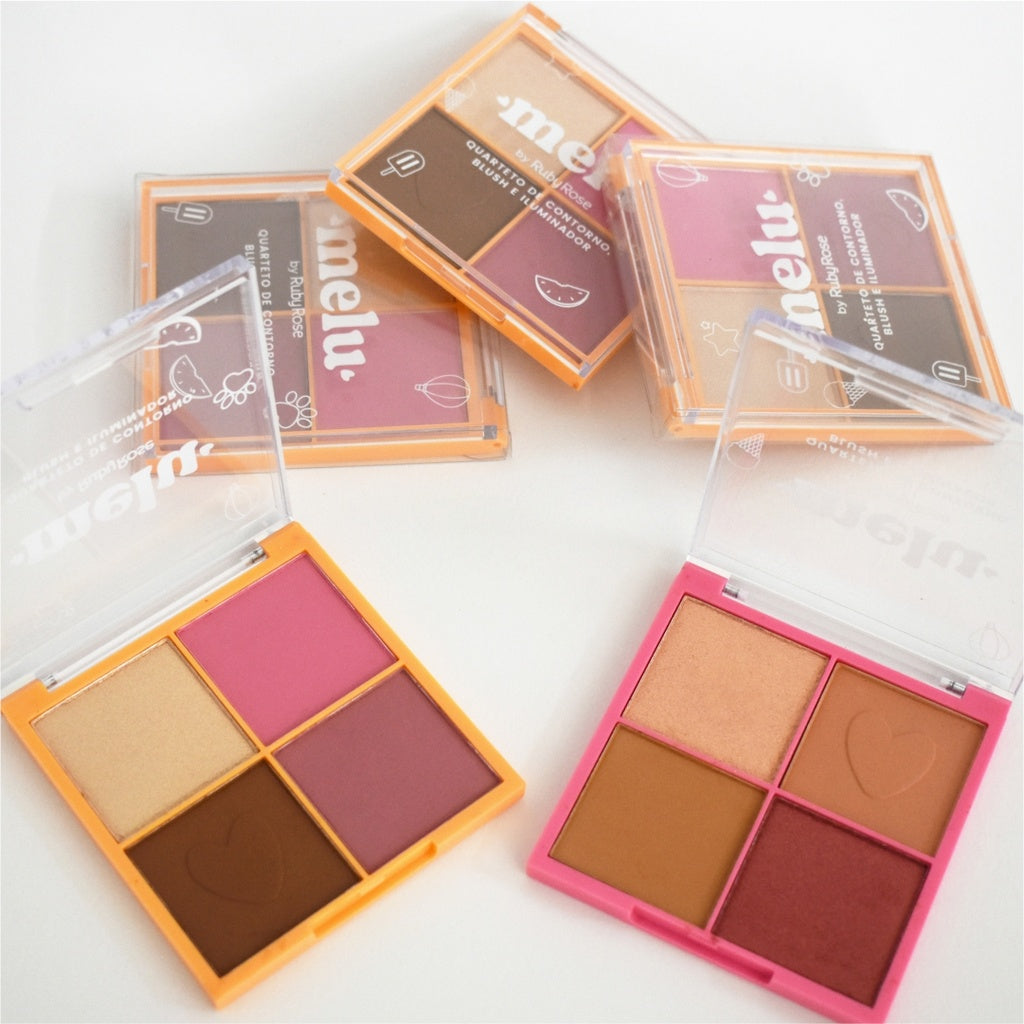 Ruby Rose Blush Illuminator Palette Melu