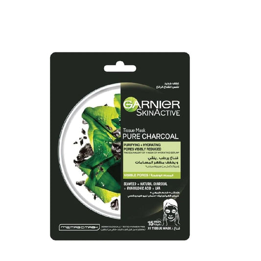 Garnier Charcoal and Algae Hydrating & Purifying Tissue Mask